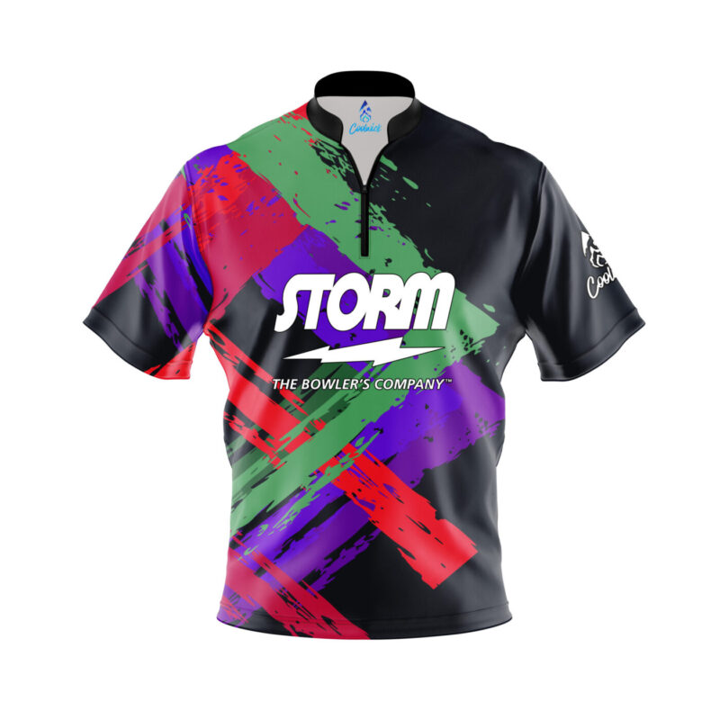 Storm Stacker Quick Ship CoolWick Sash Zip Bowling Jersey Questions & Answers