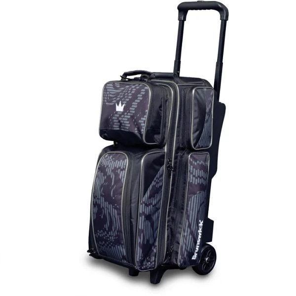 Brunswick Punisher 3 Ball Triple Roller Grey Bowling Bag Questions & Answers