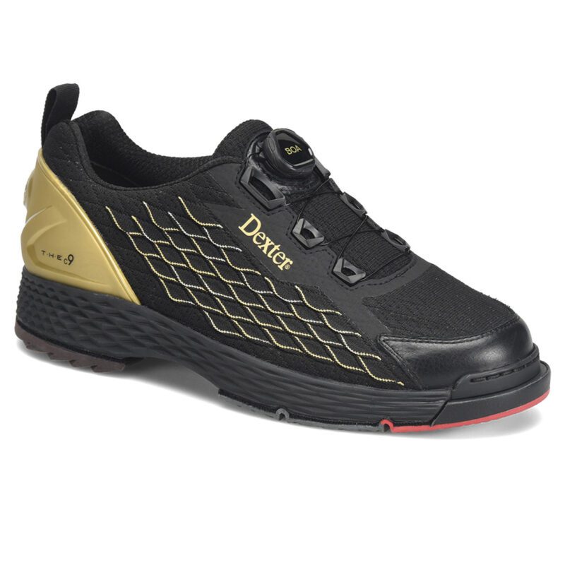 Dexter Mens The C-9 Knit Boa Black Gold Wide Bowling Shoes Questions & Answers