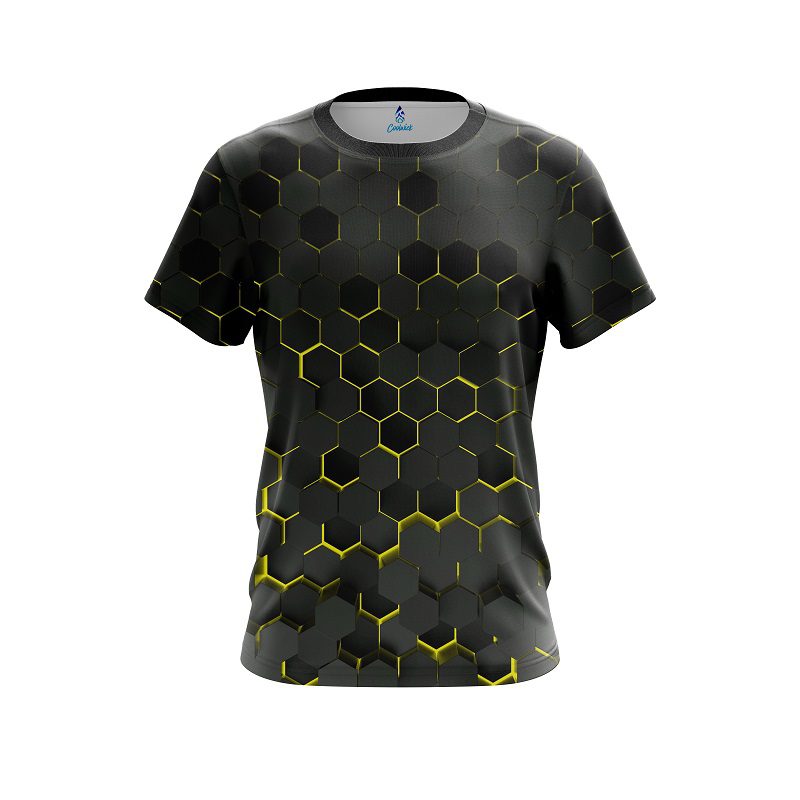 Plain Yellow Honeycomb Fusion CoolWick Bowling Jersey Questions & Answers