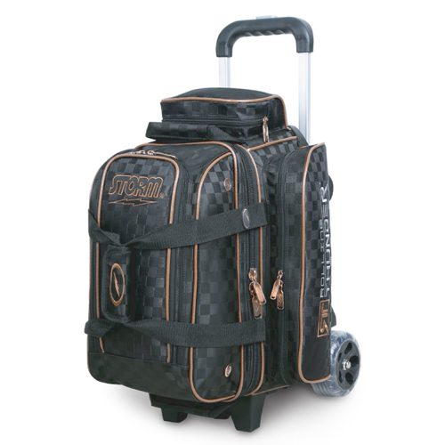 Storm Rolling Thunder 2 Ball Roller Black Gold Bowling Bag Questions & Answers