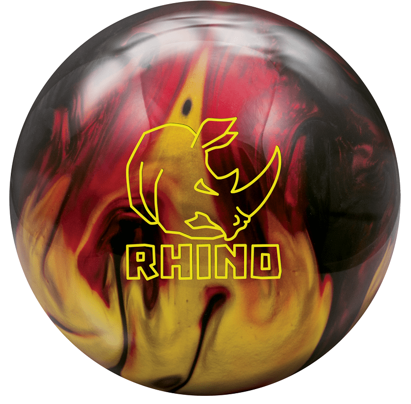 Brunswick Rhino Red Black Gold Pearl Bowling Ball Questions & Answers