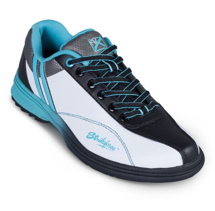 KR Strikeforce Starr White Black Teal Right Hand Wide Women's Bowling Shoes Questions & Answers