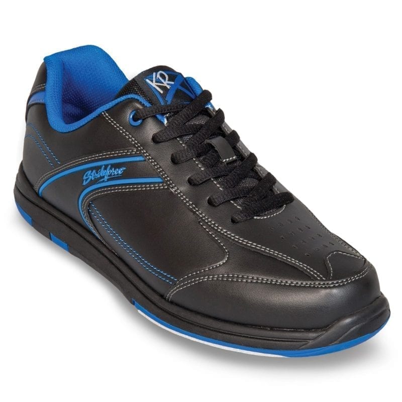 KR Mens Flyer Wide Black Blue Bowling Shoes Questions & Answers