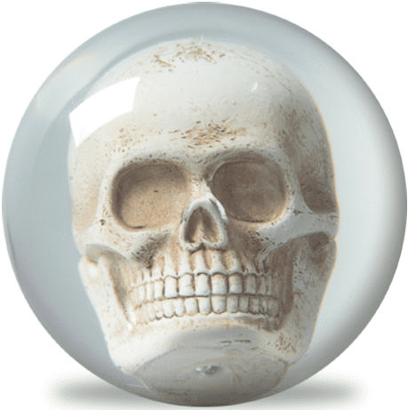 Clear Skull Bowling Ball 