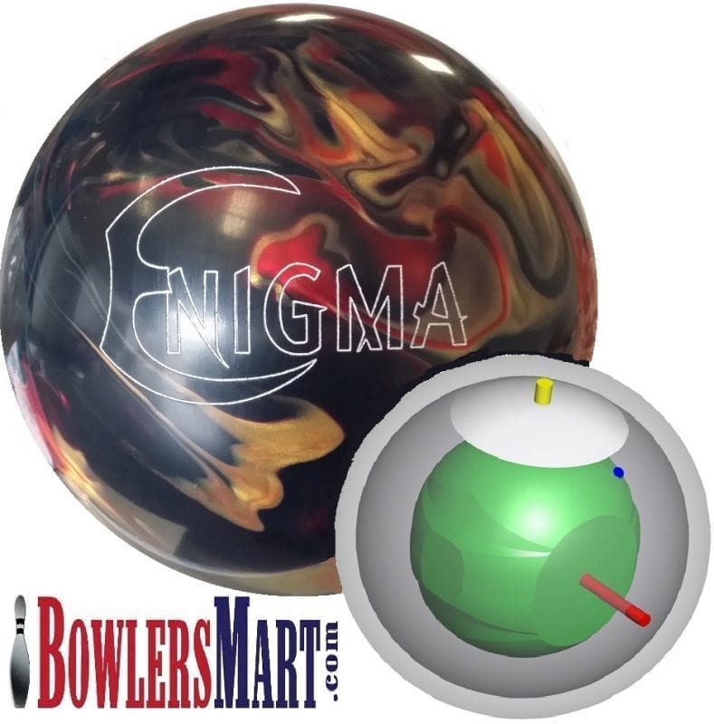 Columbia 300 Enigma Black Pink Gold Rare Bowling Ball Questions & Answers