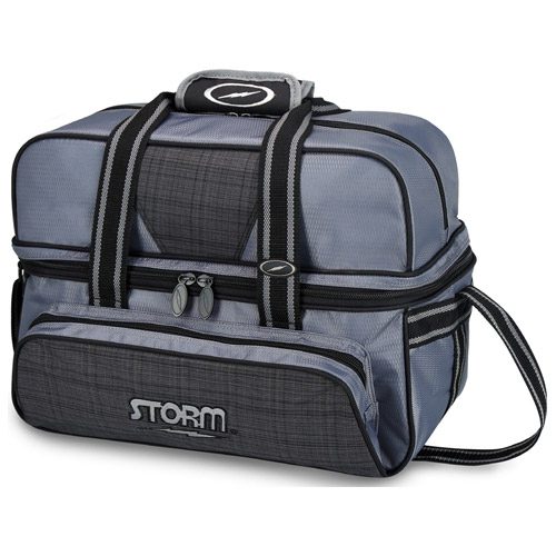 Storm 2 Ball Tote Deluxe Gray Plaid Black Bowling Bag Questions & Answers