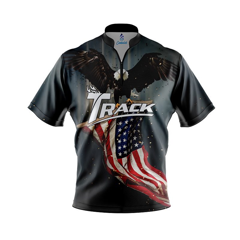 Track American Eagle Quick Ship CoolWick Sash Zip Bowling Jersey Questions & Answers