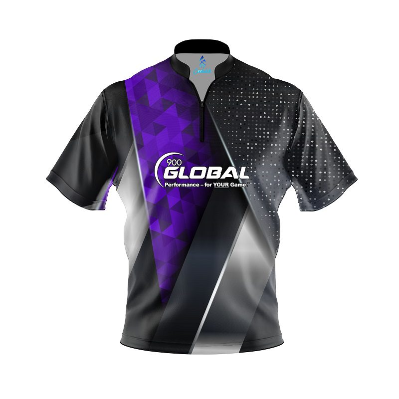 900 Global Purple Aspirations Quick Ship CoolWick Sash Zip Bowling Jersey Questions & Answers