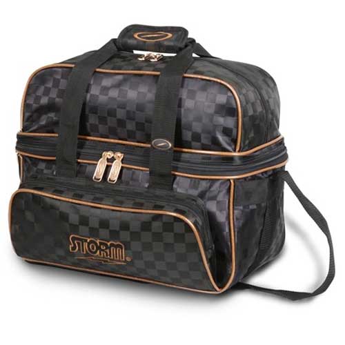 Storm 2 Ball Double Tote Deluxe Black Gold Bowling Bag Questions & Answers