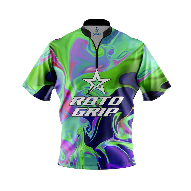 Roto Grip Trippy Quick Ship CoolWick Sash Zip Bowling Jersey Questions & Answers