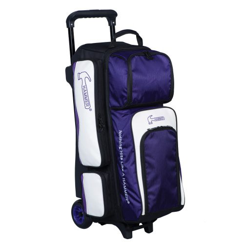 Hammer Vibe 3 Ball Triple Roller Purple White Bowling Bag Questions & Answers