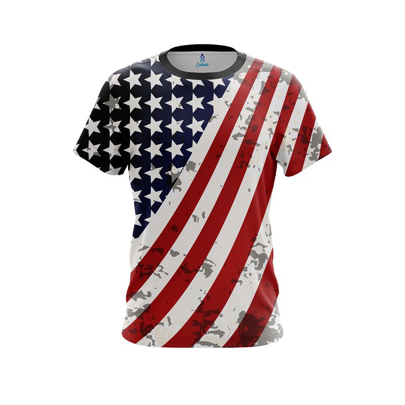 American Wavy Flag CoolWick Bowling Jersey Questions & Answers