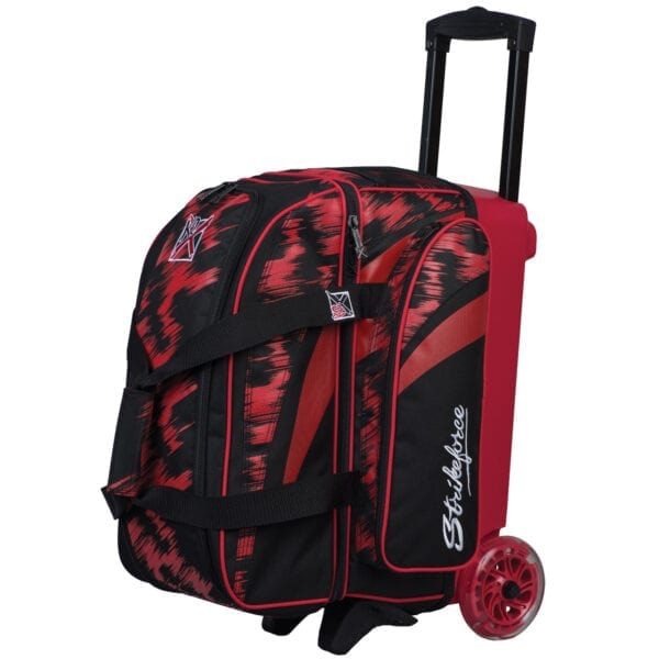 KR Cruiser 2 Ball Double Roller Scratch Red Bowling Bag Questions & Answers