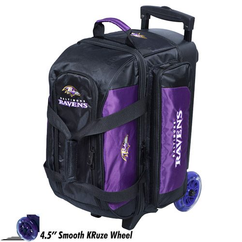 KR NFL 2 Ball Double Roller Baltimore Ravens Bowling Bag Questions & Answers