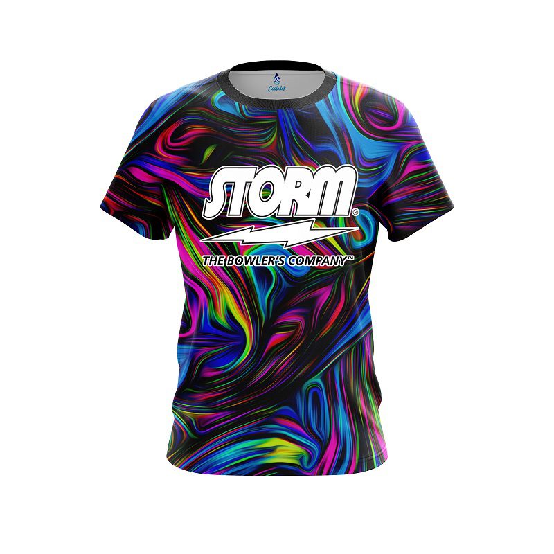 Storm Psychedelic Swirl CoolWick Bowling Jersey Questions & Answers
