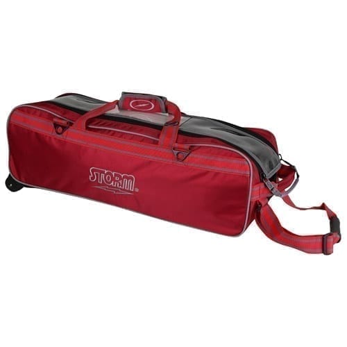 Storm 3 Ball Tournament Roller Tote Red Bowling Bag Questions & Answers