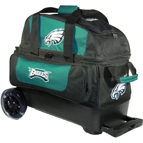 KR NFL 2 Ball Double Roller Philadelphia Eagles Bowling Bag Questions & Answers
