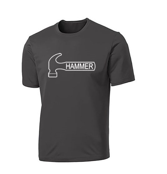 Hammer Men's Charcoal Heather White Bowling T-Shirt Questions & Answers