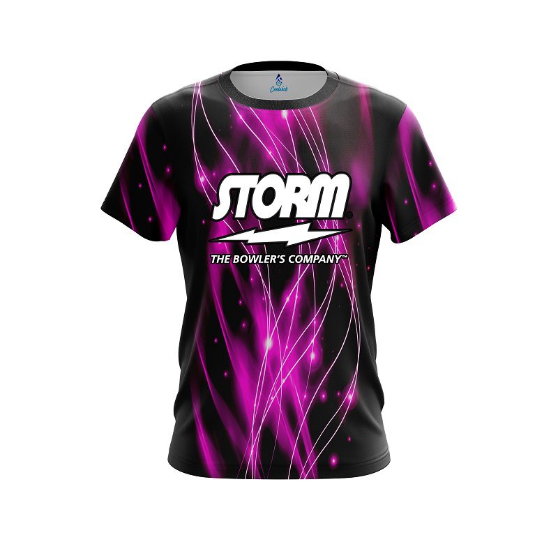 Storm Pink Spiral Waves CoolWick Bowling Jersey Questions & Answers