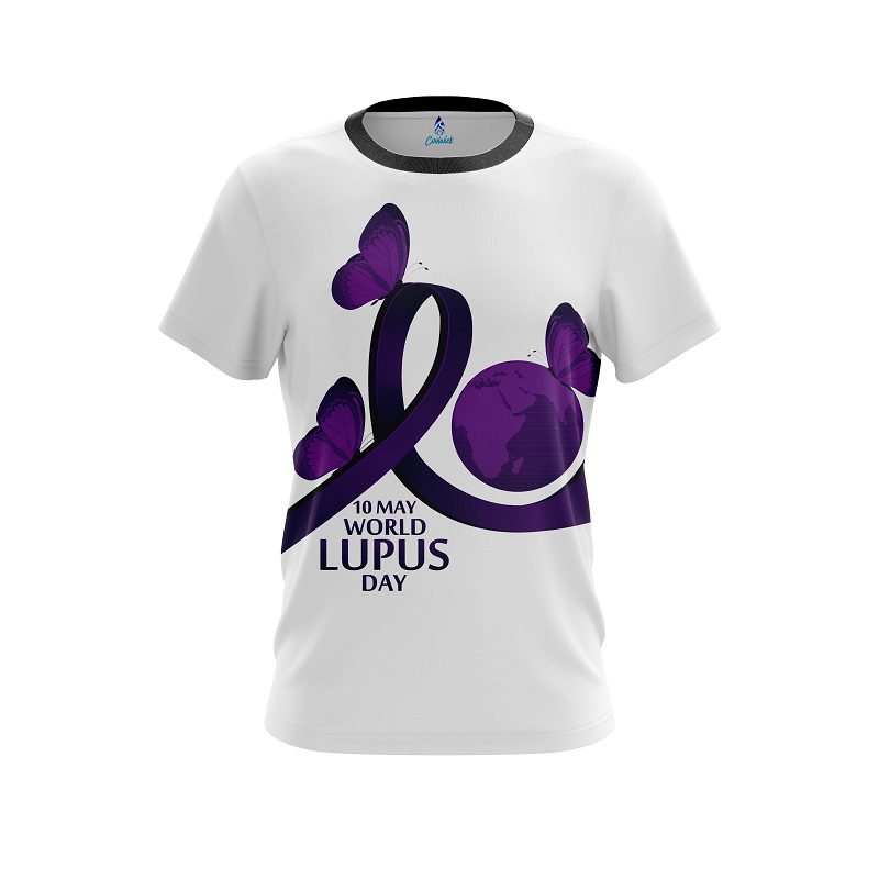 Plain World Lupus Cancer Awareness CoolWick Bowling Jersey Questions & Answers