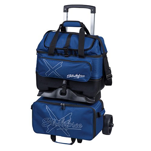 KR Strikeforce Hybrid X 4 Ball Roller Navy Bowling Bag Questions & Answers