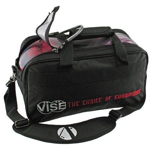 Vise 2 Ball Clear Top Tote Bowling Bag Black Questions & Answers