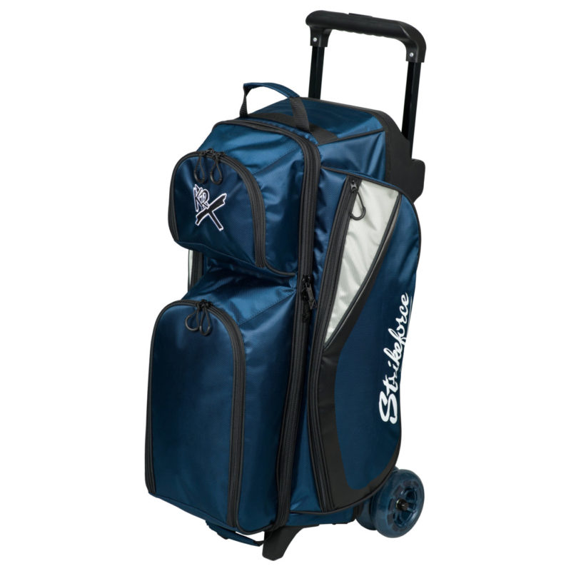 KR Strikeforce Drive 3 Ball Triple Roller Navy Bowling Bag Questions & Answers