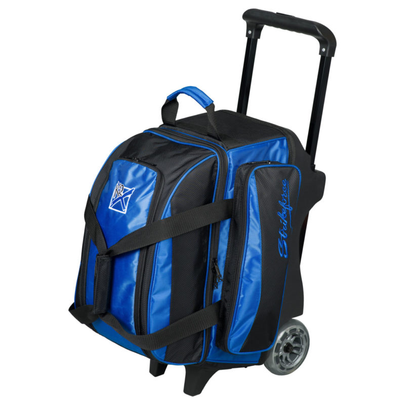 KR Strikeforce Konvoy 2 Ball Double Roller Royal Bowling Bag Questions & Answers