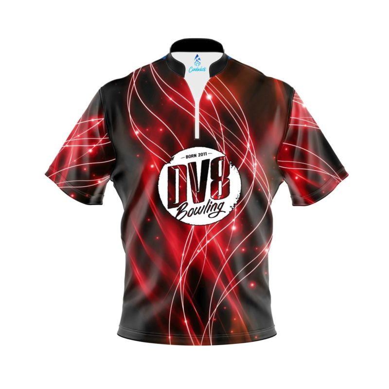 DV8 Red Spirals Quick Ship CoolWick Sash Zip Bowling Jersey Questions & Answers