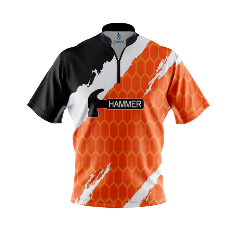 Hammer Split Orange Quick Ship CoolWick Sash Zip Bowling Jersey Questions & Answers