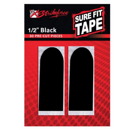 KR Strikeforce Sure Fit Tape 1/2" Black Smooth 30 Piece Questions & Answers