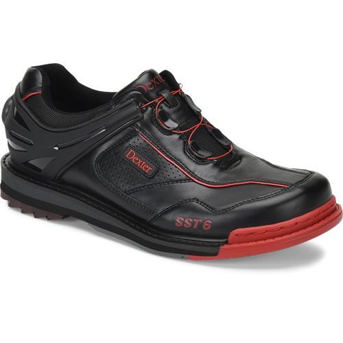 Do these specific shoes come in left-handed, 10.5, wide size? dexter sst 6 hybrid boa black red mens left shoes
