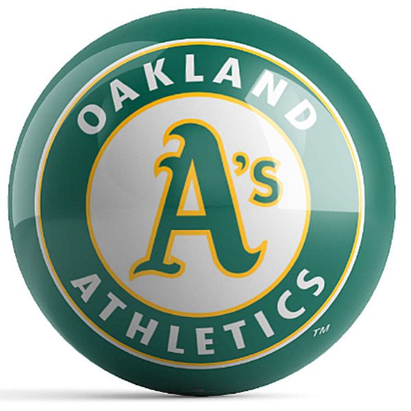 OTB MLB Oakland Athletics Logo Bowling Ball Questions & Answers