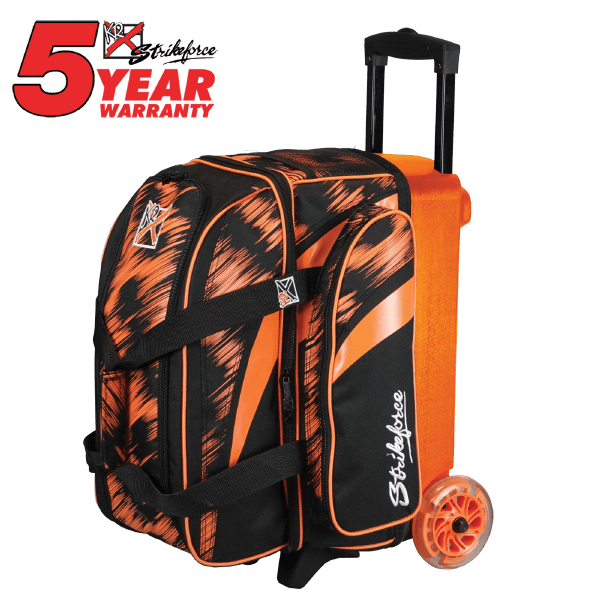 KR Cruiser 2 Ball Double Roller Scratch Orange Bowling Bag Questions & Answers