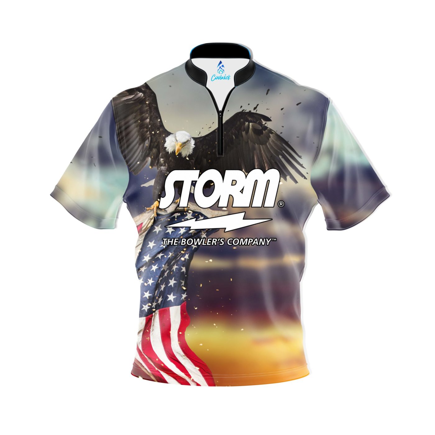 Storm Sunset Eagle 2.0 Quick Ship CoolWick Sash Zip Bowling Jersey Questions & Answers
