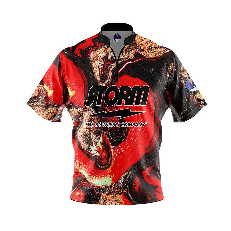 Storm Red Marble Melt Xpress Ship Rocket Bowling Jersey Questions & Answers