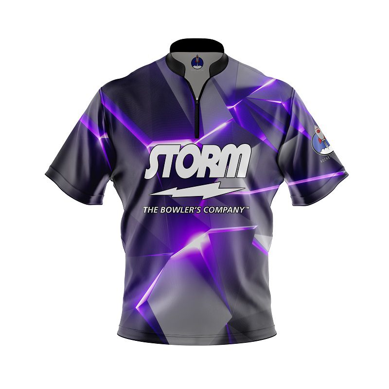 Storm Purple Triangle Flare Rocket Bowling Jersey Questions & Answers