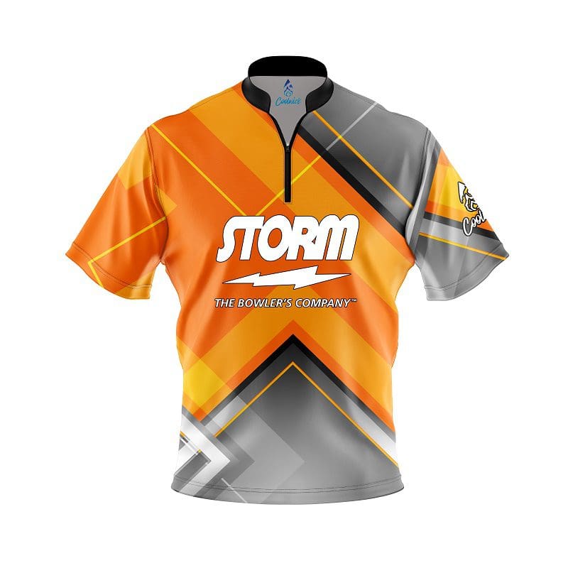Storm Orange Veneer Fast Track CoolWick Bowling Jersey Questions & Answers
