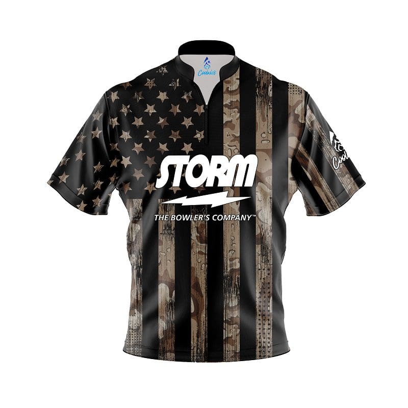 Storm Desert Camo Flag Fast Track CoolWick Bowling Jersey Questions & Answers