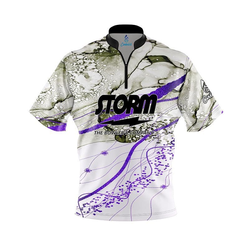 Storm Purple Granite Fast Track CoolWick Bowling Jersey Questions & Answers
