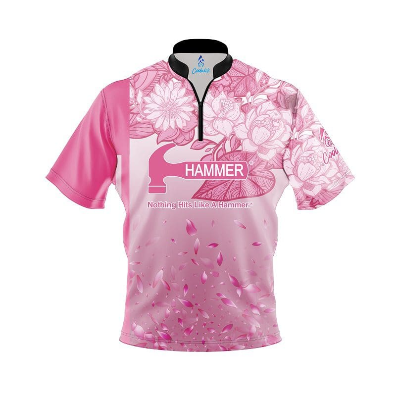 Hammer Breast Cancer Petal Pink Fast Track CoolWick Bowling Jersey Questions & Answers