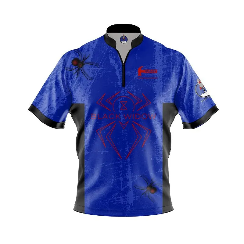 Hammer Black Widow Blue Grunge Xpress Ship Rocket Bowling Jersey Questions & Answers